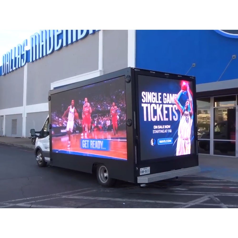Mobile Led Truck Display Screen Van Advertising Billboard Sign Board With Steel Structure For Sale