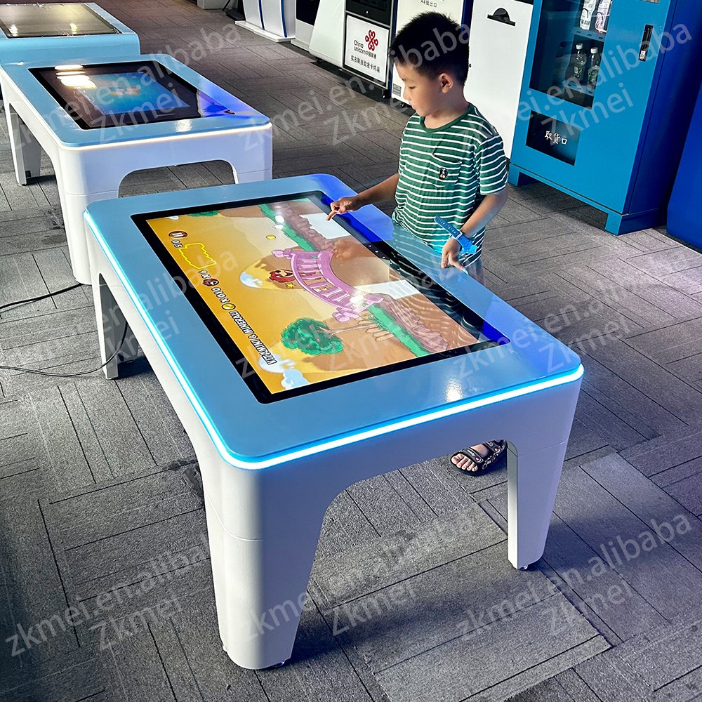 43 inch Android Windows touch screen game table waterproof gamming education smart table for kids in School