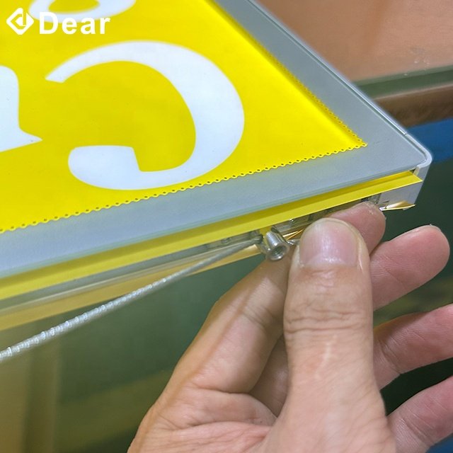 Super Slim Toughened Glass Advertising Led Illuminated Menu Board Poster Display Frame Led Double Sided Light Box