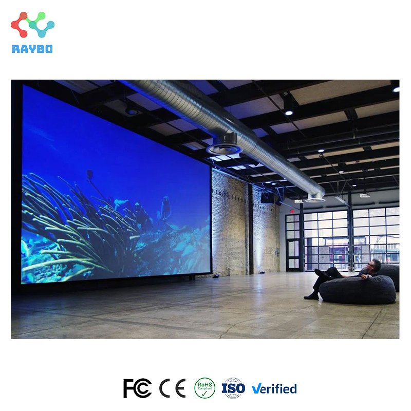 Raybo 3840HZ Wireless Connection LED Screen P1.25 P1.56 P1.875 P2.5 Front Service LED Video Wall Screen HD LED Panel Display