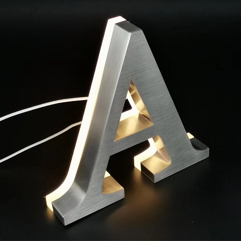 custom 3d backlit channel letter sign light up acrylic led logo sign led letter light billboards 3d custom led sign for business