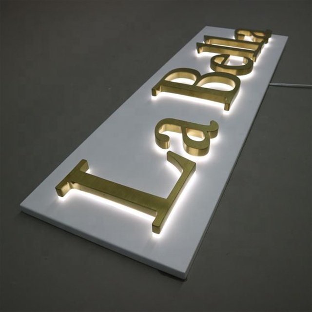 Custom Led Sign Board Outdoor Advertising Wall Sign 3d Acrylic backlit Led Letter Sign