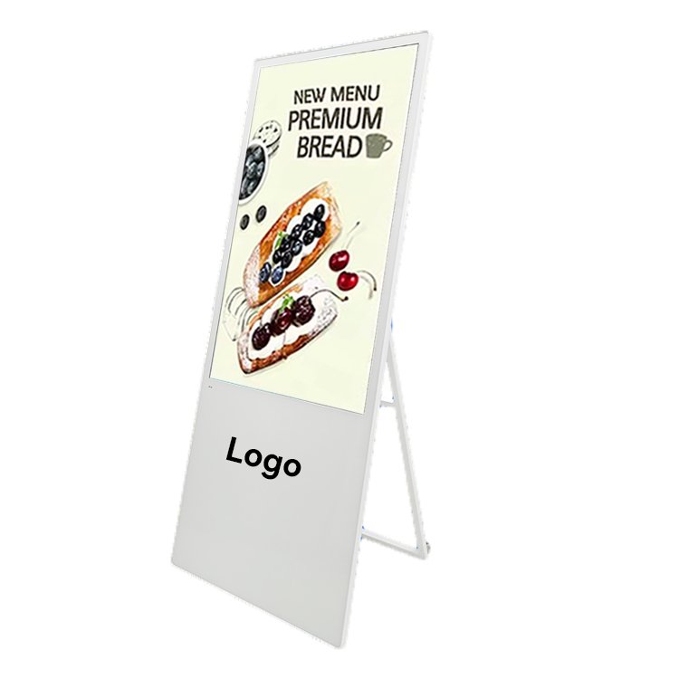 portable A board Advertising Player display with digital black board with Optional Screen