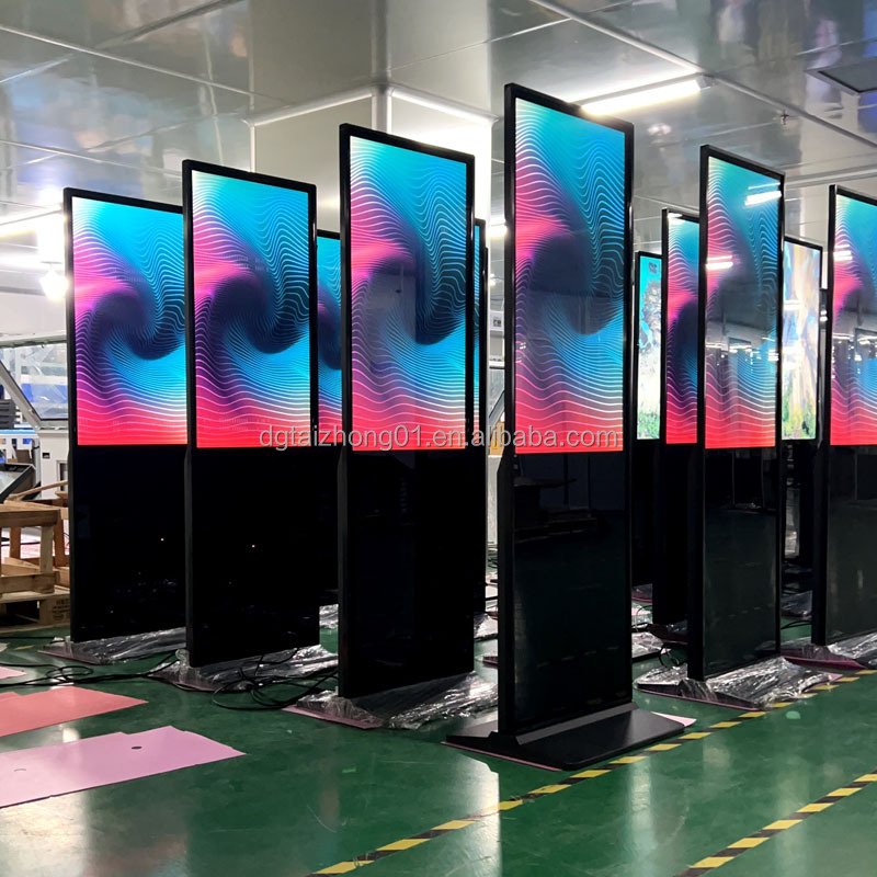 43/55/65 Inch 4K Indoor Smart Touch Board Advertising Kiosk lcd Media Player stand touch screen for video digital signage