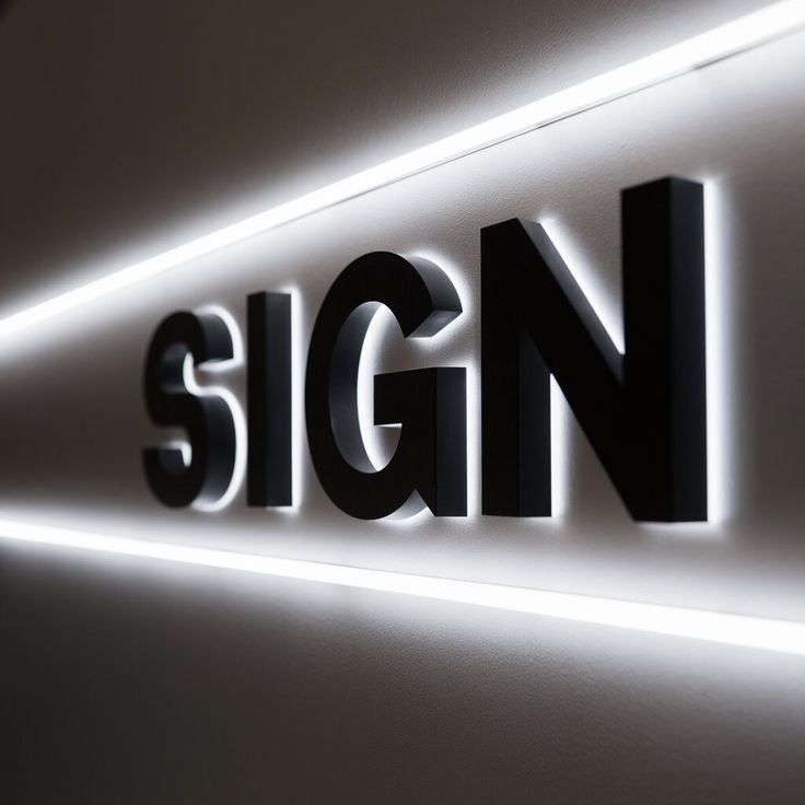 Shop Name Boards Stainless Steel Led Letters Custom Signage 3D Sign Backlit Letter For Company Sign