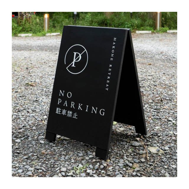 Custom Portable Plastic A-Frame Signage Perfect Design Folding Advertising Board for Sidewalk Pavement Durable Stand