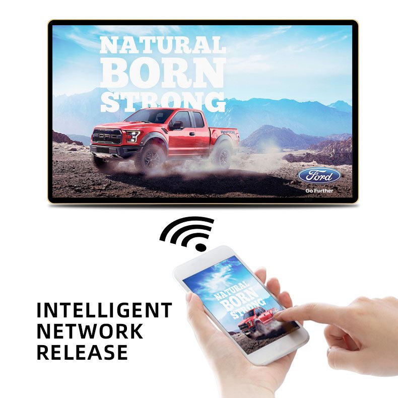 Double Sided Ceiling Mount Digital Lcd Menu Board Electronic-Advertising-Screens Elevator Advertising Touchscreen Window Display