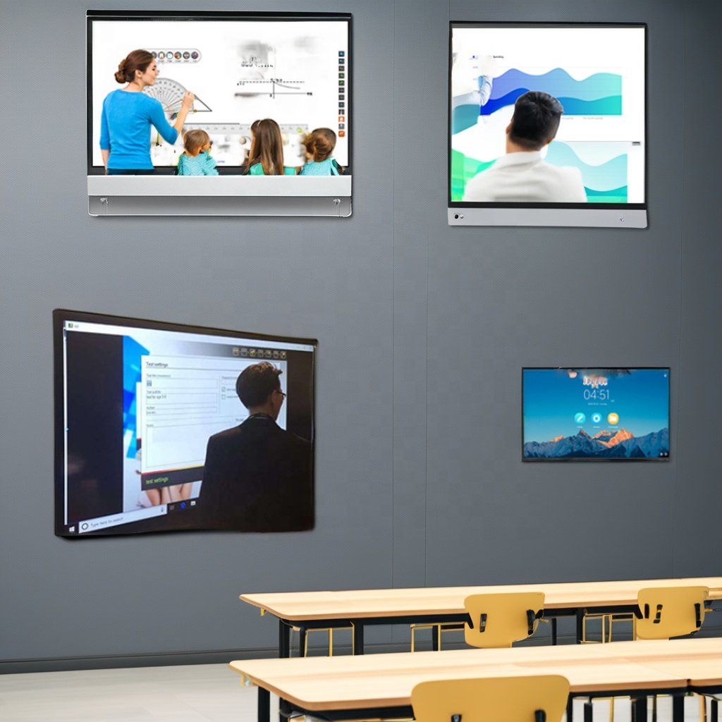 55 65 75 86 98 Inch Interactive LED Panel Smart Teaching Board 4K Flat Panel Interactive Whiteboard Video Outdoor Advertising