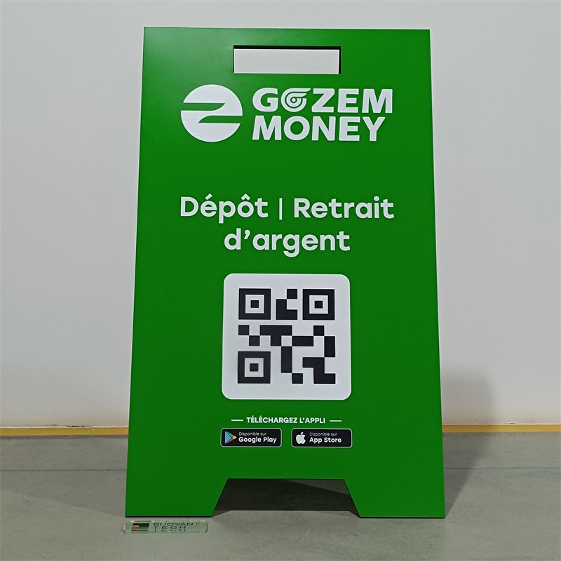 Custom Outdoor Advertising A-Frame Sign Board Commercial Metal Poster Frame with Steel Pavement Mirror Sidewalk Sign_plate