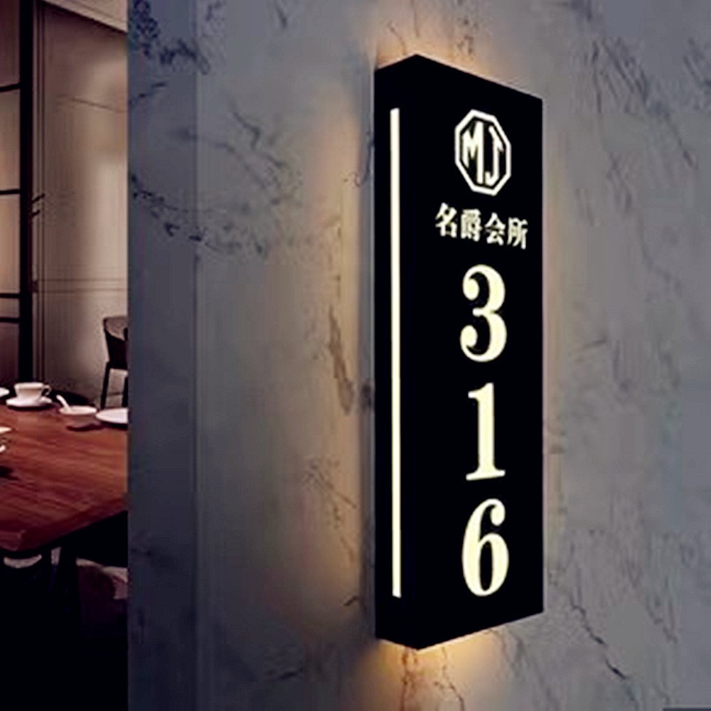 Fast Custom Restaurant Logo Illuminated Board Restaurant Number Sign Light Food Store Ultra Logo Light Sign Boards