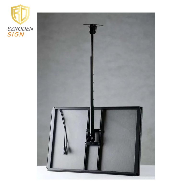 Restaurant Menu Display Boards Led Aluminum Snapper Frame Temper Glass Backlit Slim Light Box