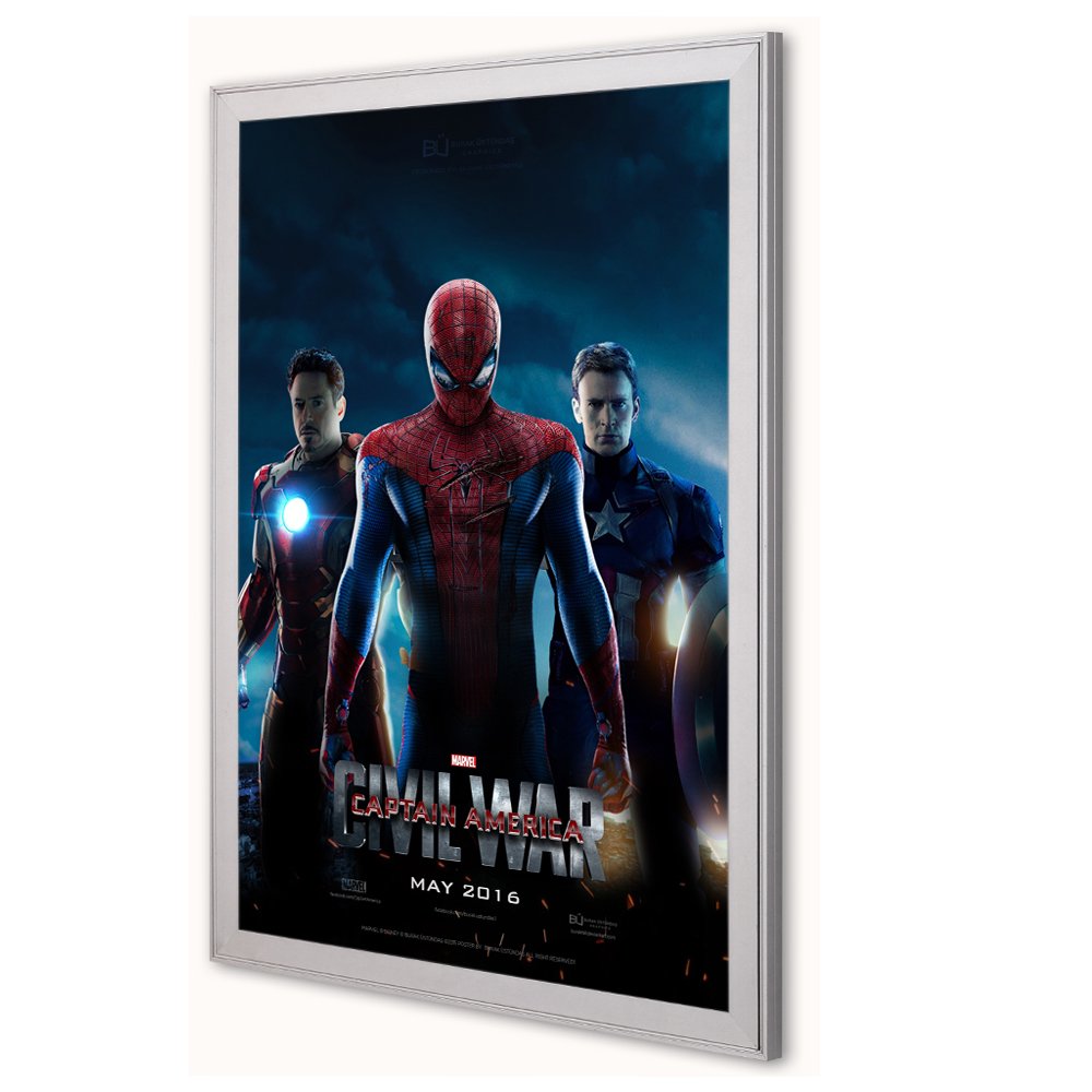 Flat Aluminum Single Side LED Snap Frame Light Box Advertising LED Menu Board