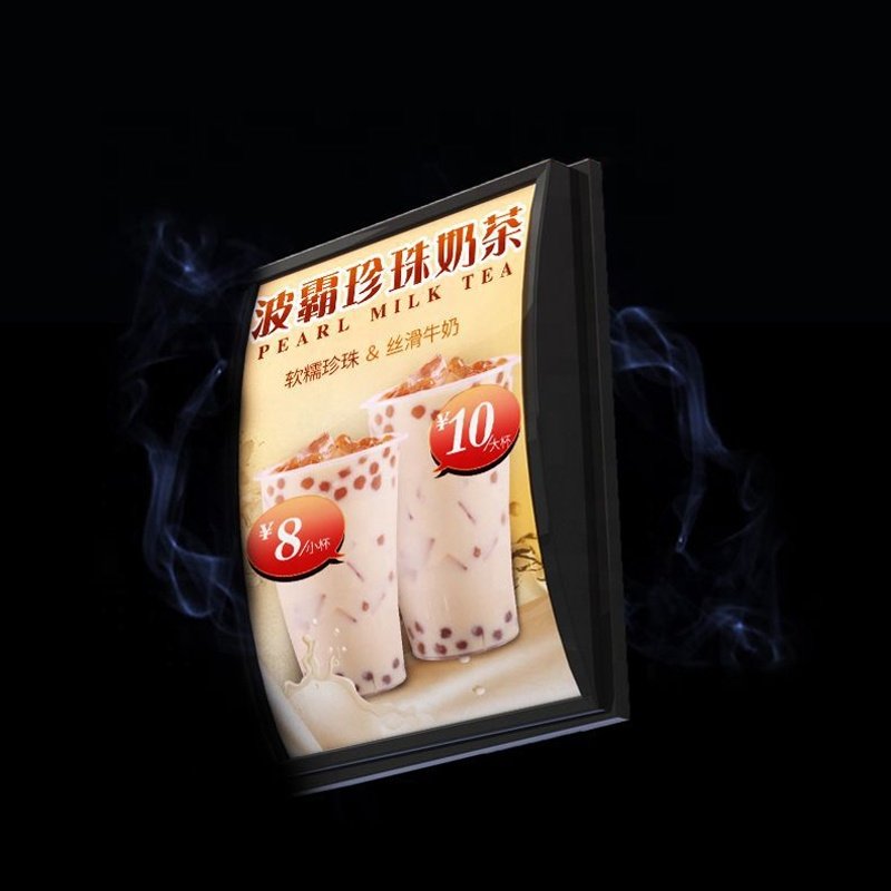 Fast Food Cafe Menu Board Display Illuminated Led Menu Backlit Advertising Order Food Advertising Light Box