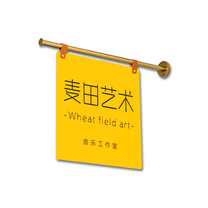 Customized double-sided advertising boards with side hung wall signs, door signs, and logos