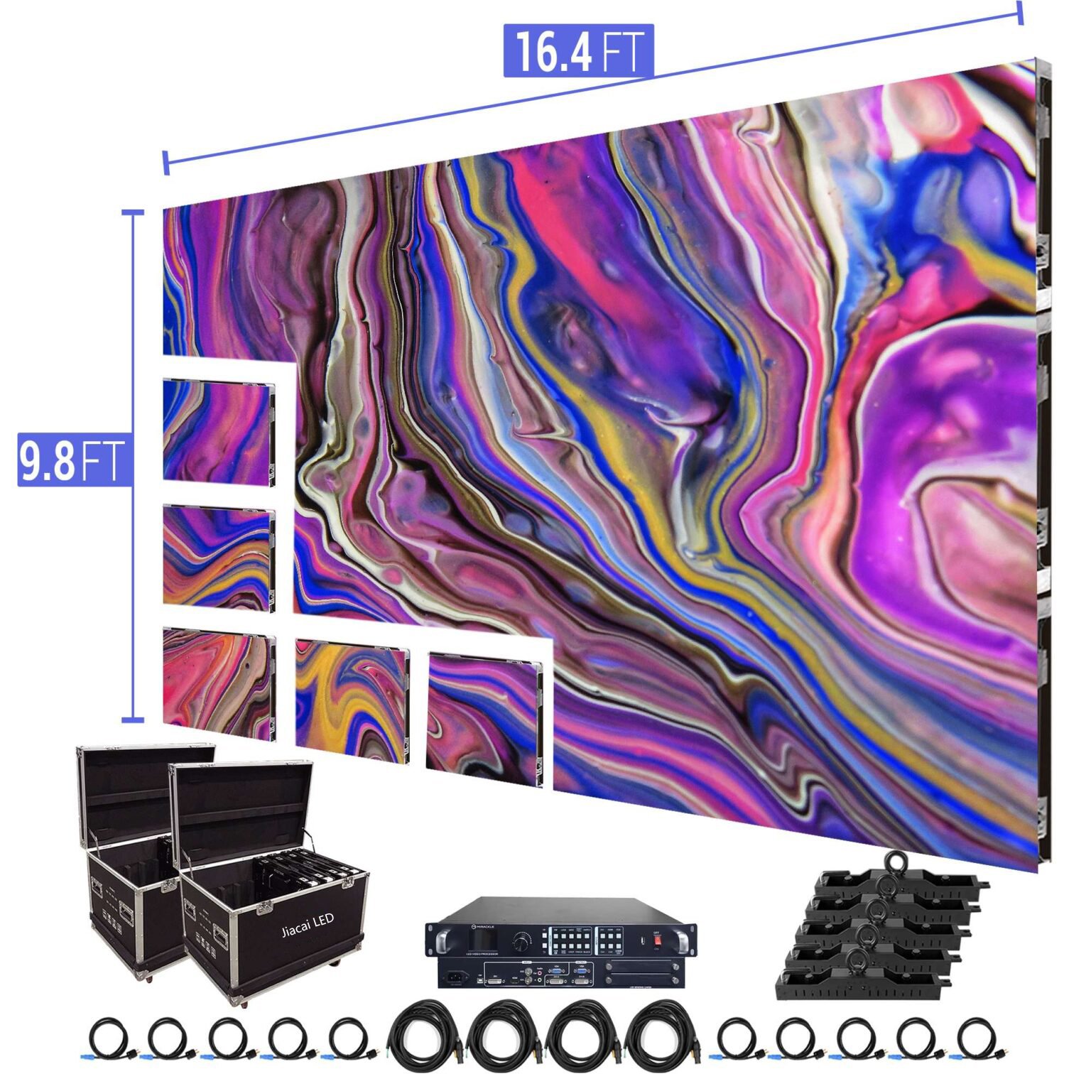 P3.91 Indoor 500 x 500mm Led p3.91 Video Display Pantalla Led Exterior P2.6 P2.9 P3.91 Led Rental Advertising Stage Screen