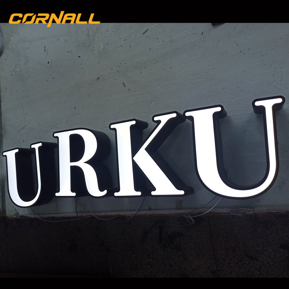 Led shop signboard outdoor 3d led signboard letters light sign board for shops