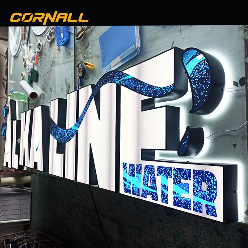 Led shop signboard outdoor 3d led signboard letters light sign board for shops