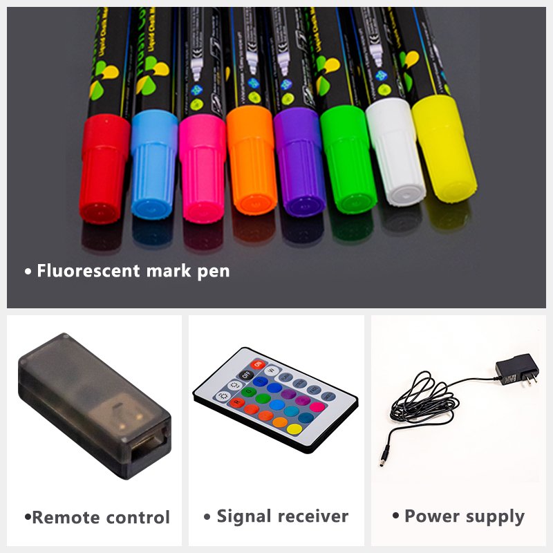 fluorescent illuminated menu neon signs portable drawing & writing advertising led writing board