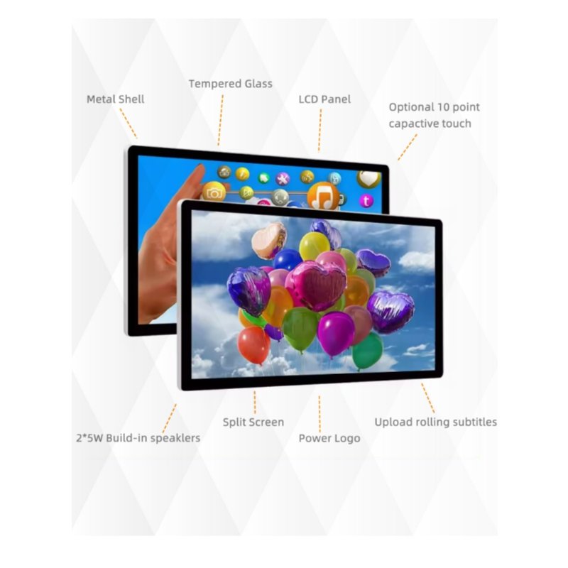 15.6 18.5 19 22 23 24 27 inch Advertising Monitor Digital Poster Information CMS LCD Screen rk3568 Display Monitor Media Player