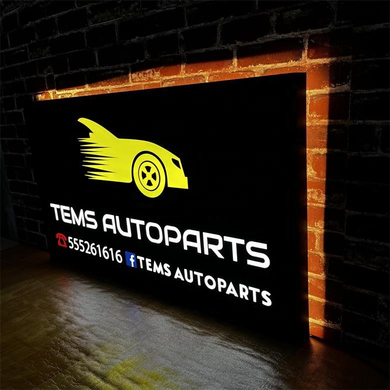 Koncept 24inch Modern Eye-Catching Stylish LED Business Promotion Light Box for Storefront Appeal
