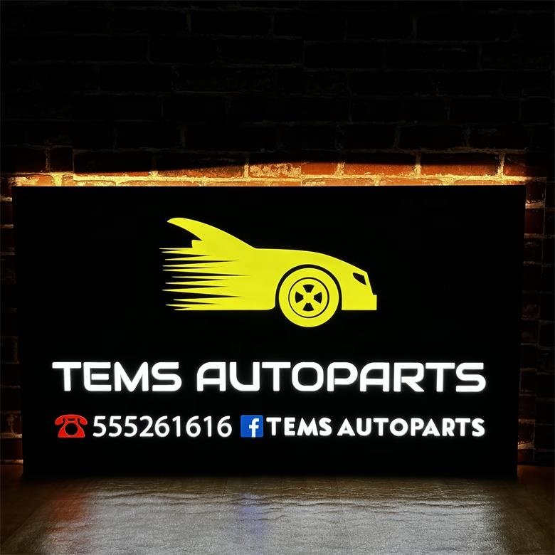 Koncept 24inch Modern Eye-Catching Stylish LED Business Promotion Light Box for Storefront Appeal
