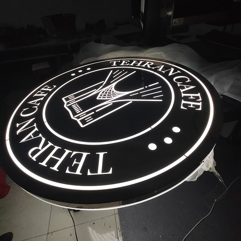 Custom Indoor Logo Led Backlit Light Box Business Advertising Sign Board Wall Mounted Led Lightbox For Store Shop Decor