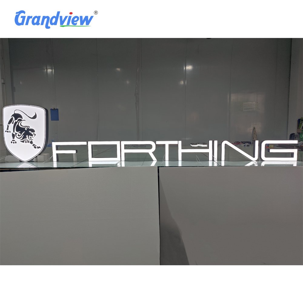 Outdoor Company Name Boards Shop Light Up Letters For Sign Outdoor Waterproof Acrylic Led Advertising 3d Letters Signage