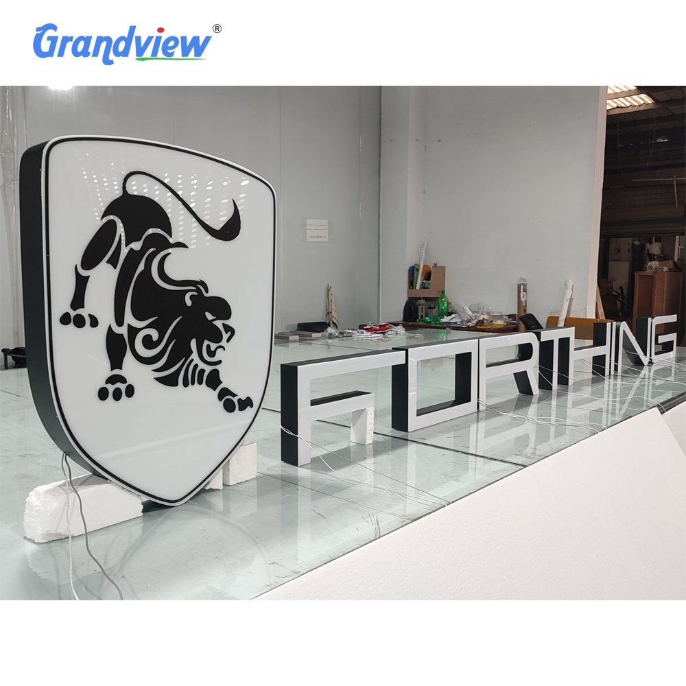 Outdoor Company Name Boards Shop Light Up Letters For Sign Outdoor Waterproof Acrylic Led Advertising 3d Letters Signage
