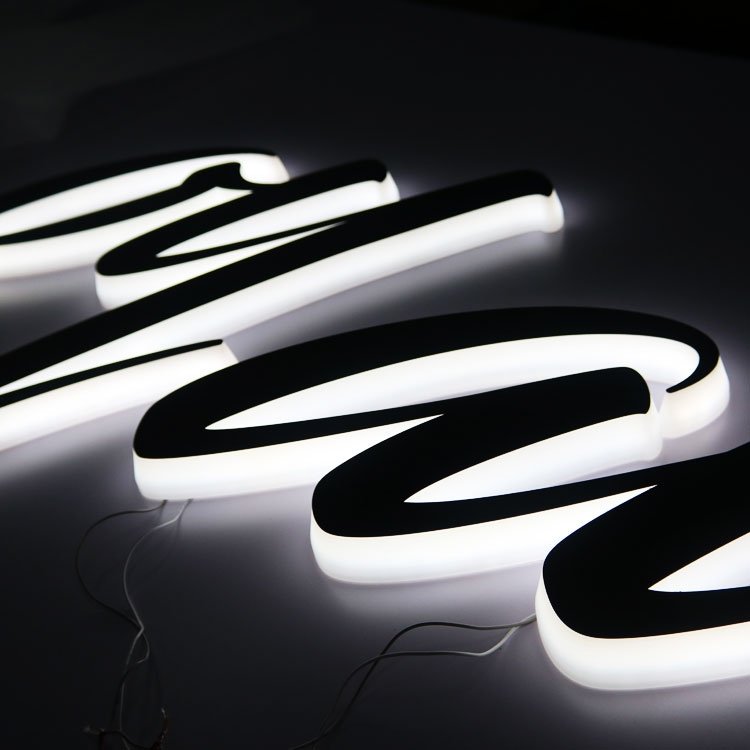 Hot-Selling 3D Acrylic Luminous Sign Board for Shop Advertising and Building Digital Sign Board