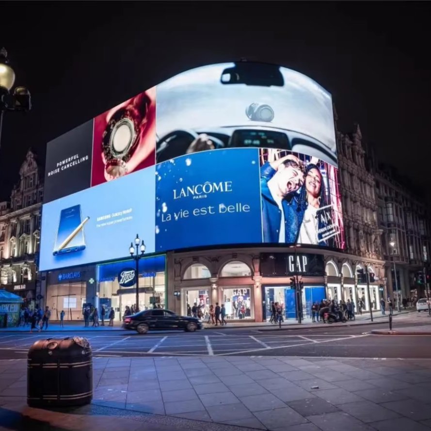 P4.44 Full Color HD 3D Waterproof Large Video Wall Outdoor Digital LED Advertising Display Board for Exhibition Halls