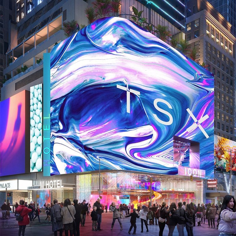 New Arrival P5 Naked Eye 3D Outdoor Digital Wall Billboard Sign Board Signage Advertising Led Screen