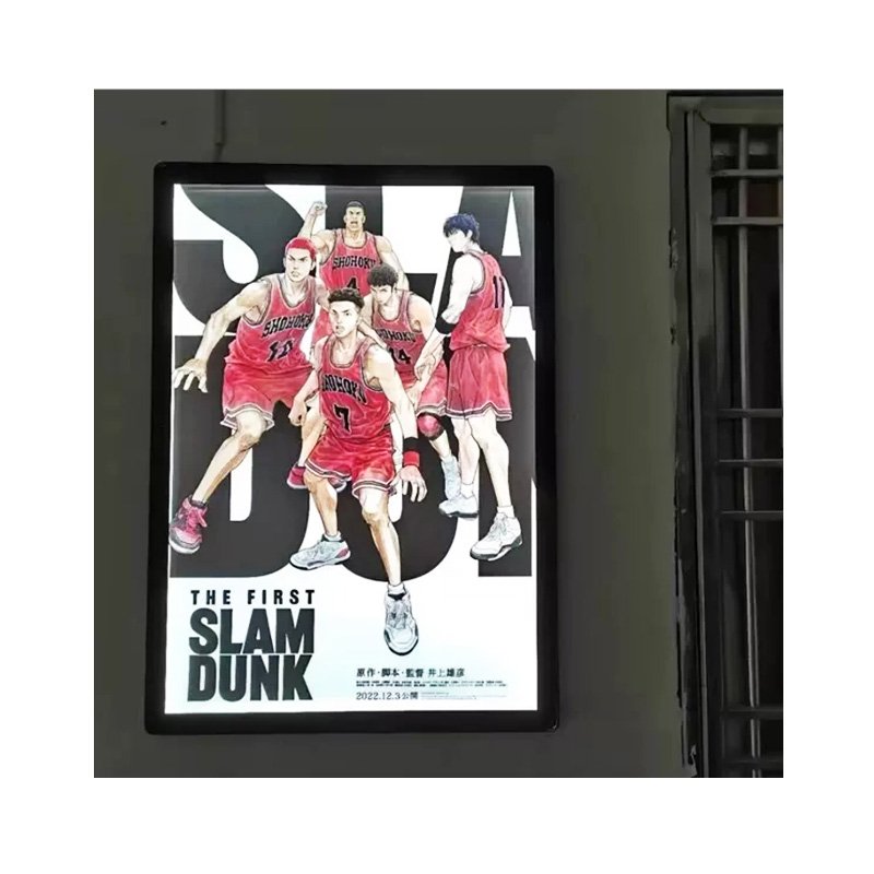 wall lighting menu board led advertising board tempered glass material surface custom size