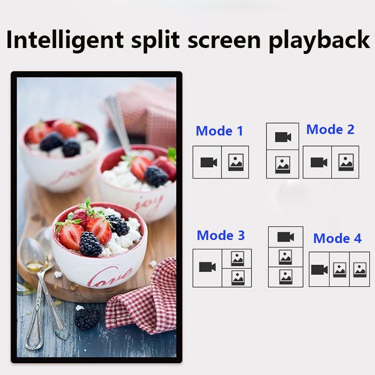 43 inch indoor advertising screen, coffee shop, fast food restaurant, high-definition player, digital signage