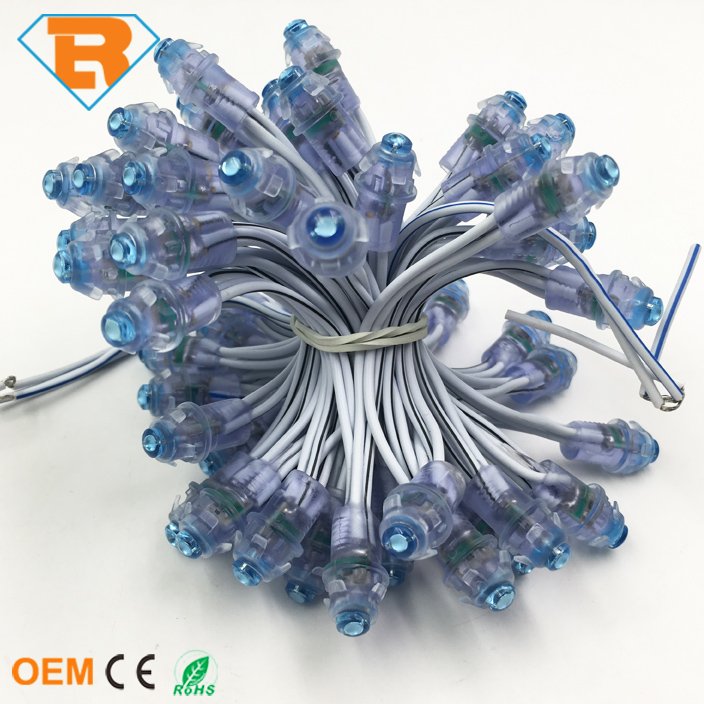 Single Color LED Pixel Light Sting DC12V DC5V 9MM 12MM 0.2W LED Pixel Light LED Dot Light for LED Advertising Signage Board