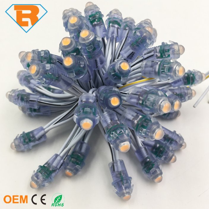 Single Color LED Pixel Light Sting DC12V DC5V 9MM 12MM 0.2W LED Pixel Light LED Dot Light for LED Advertising Signage Board
