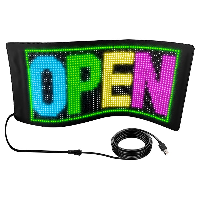 Led windshield eye panels programmable led eyes signs for truck windshield