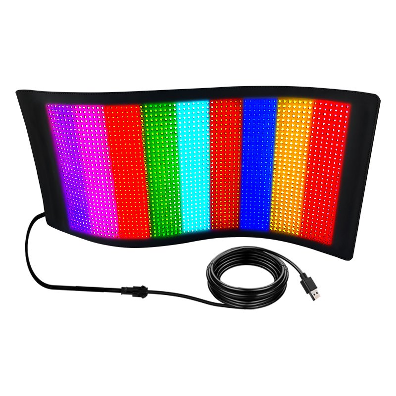 Led windshield eye panels programmable led eyes signs for truck windshield