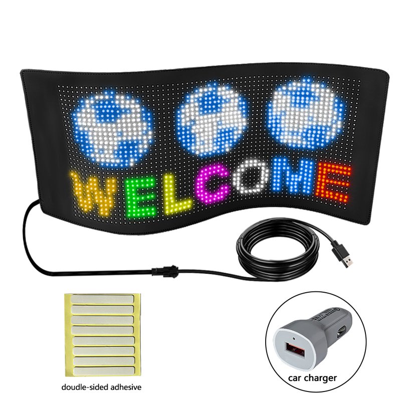 Led windshield eye panels programmable led eyes signs for truck windshield