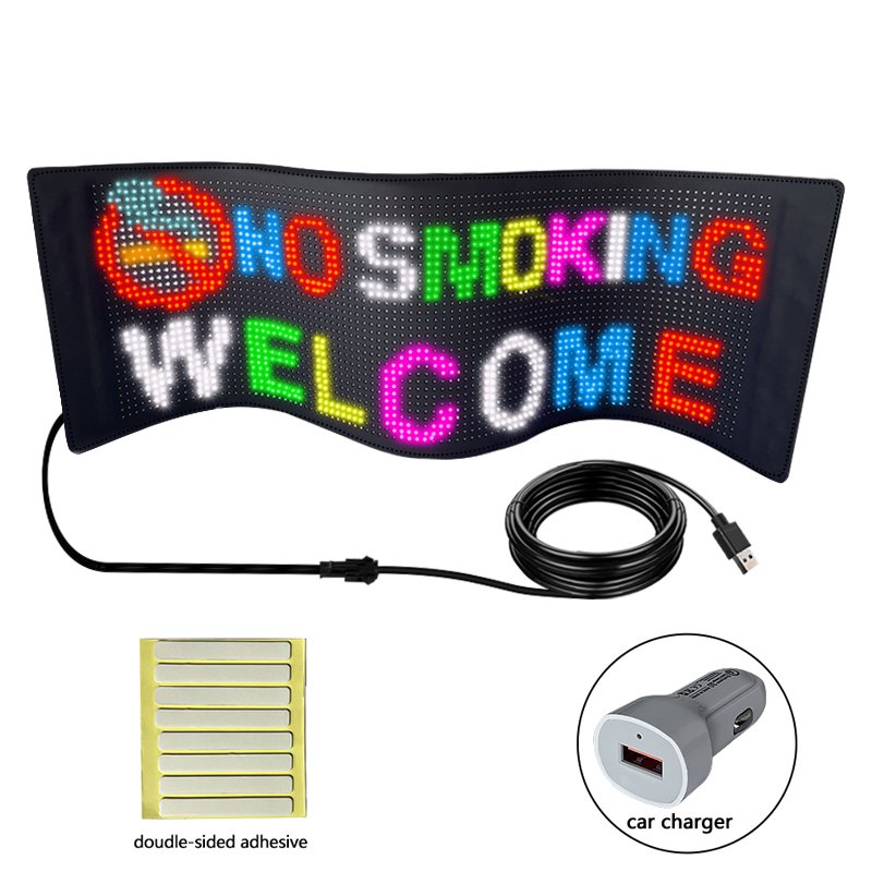 Led windshield eye panels programmable led eyes signs for truck windshield