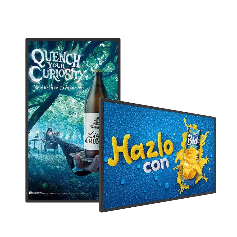 110 inch wall-mounted high-definition advertising touch screen indoor wall-mounted LCD advertising display screen