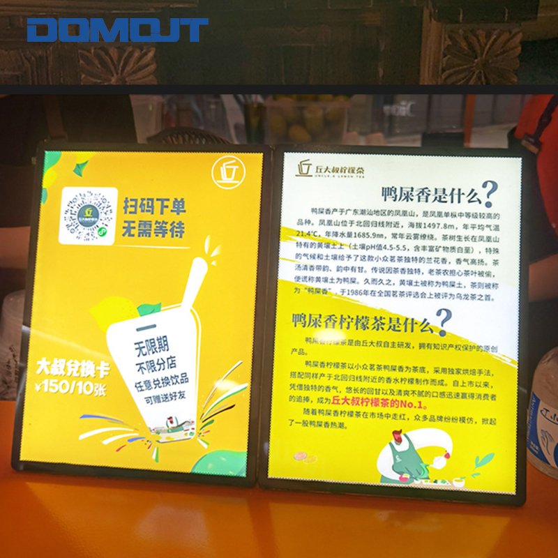 LED light box Led Menu Board Magnetic Light Box For Restaurant Shop