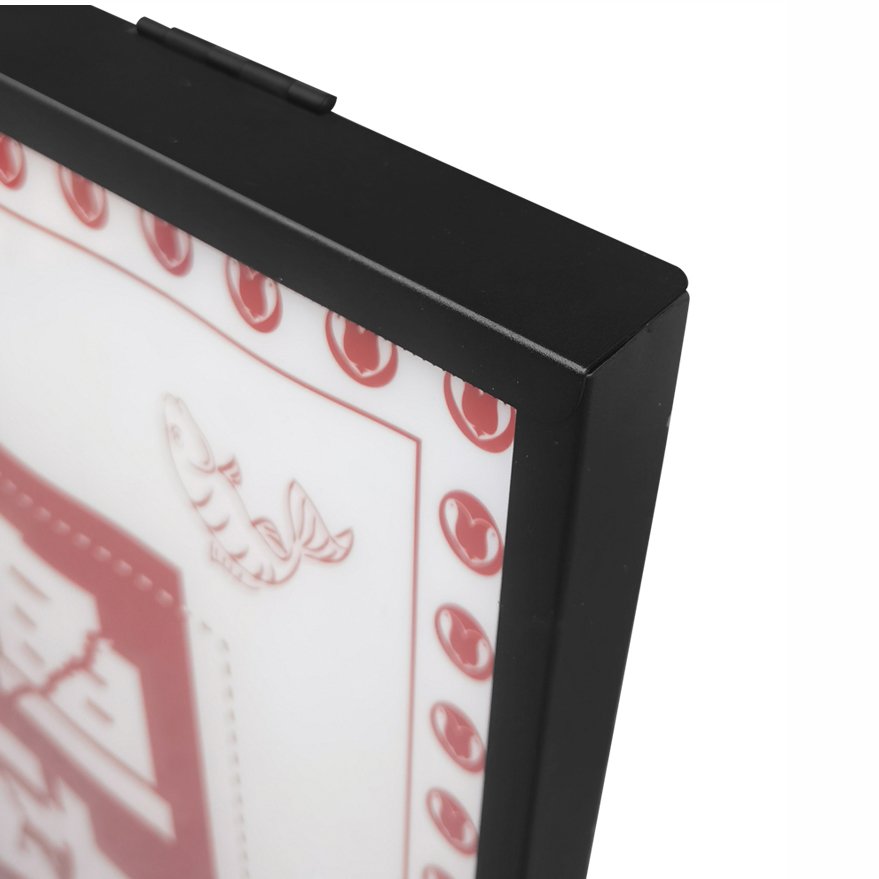 outdoor single side black steel a frame poster advertising pavement sidewalk sign display promotion led board