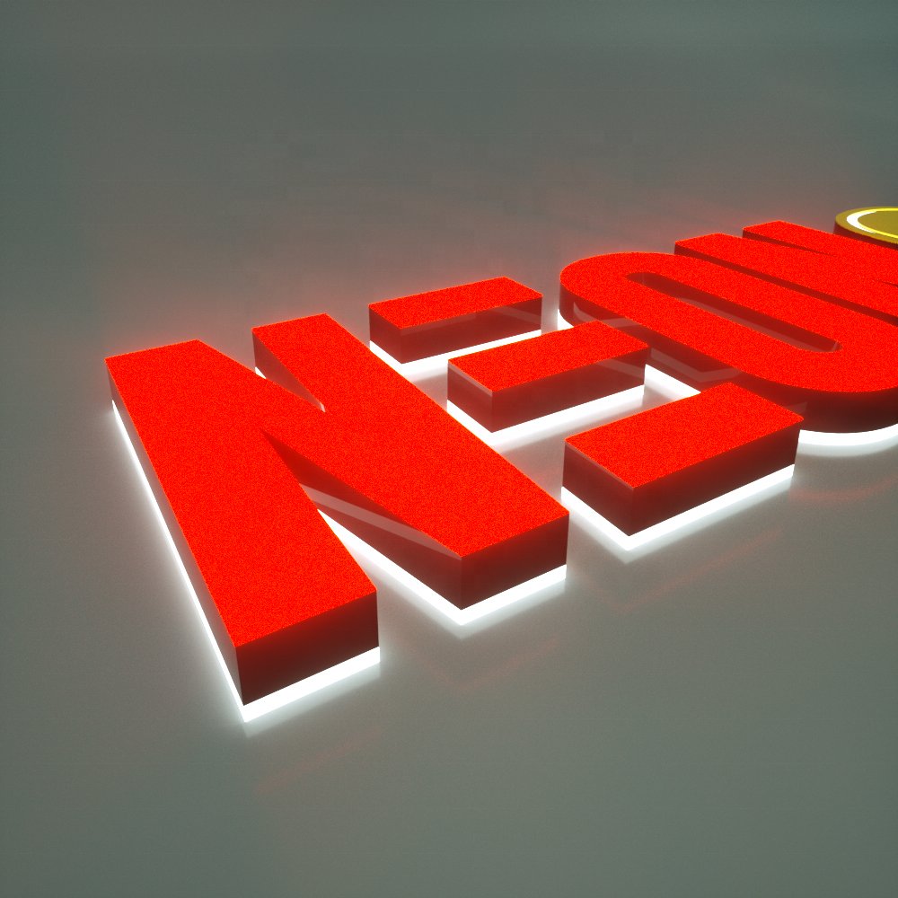 custom 3d illuminated signage acrylic restaurant store office signage hotel business outdoor advertising led sign board design