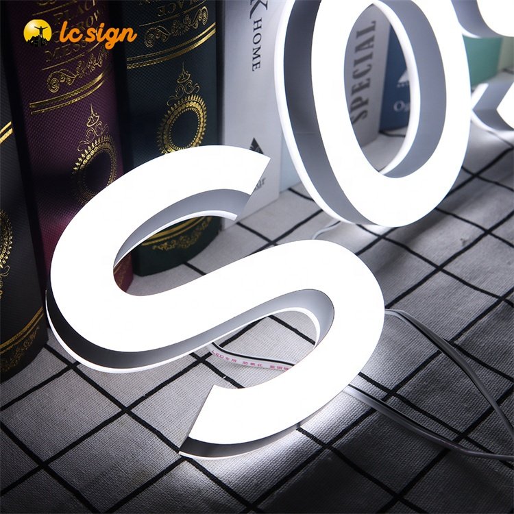 Manufacturer custom led letters led illunmiated sign board 3D Logo Letter custom outdoor led sign for Barber Shop Business