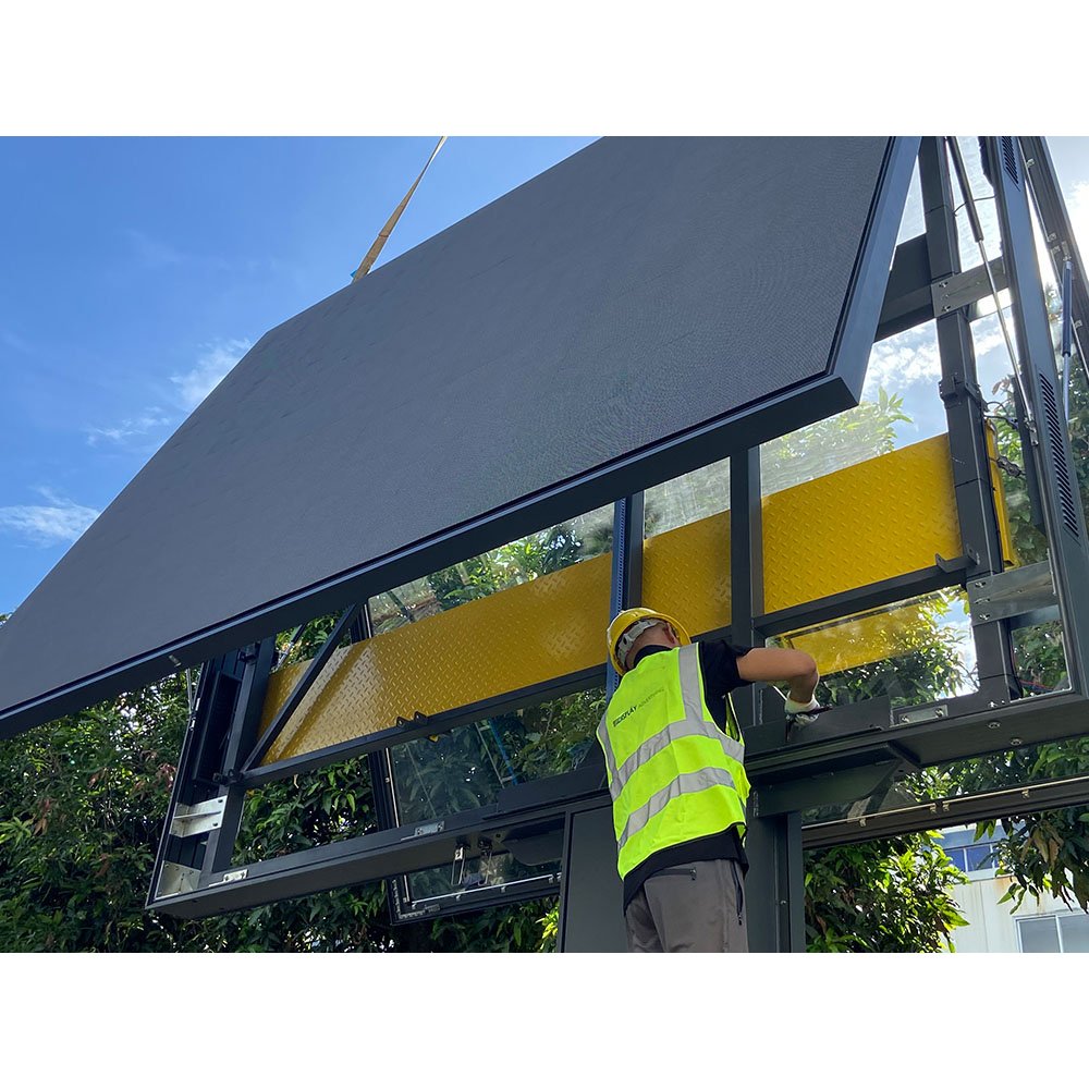 Shop Front Open Led Display Screen Panel Board, Outdoor P4 Energy Saving Ecran Pantalla Led Billboard Sign Board for Advertising