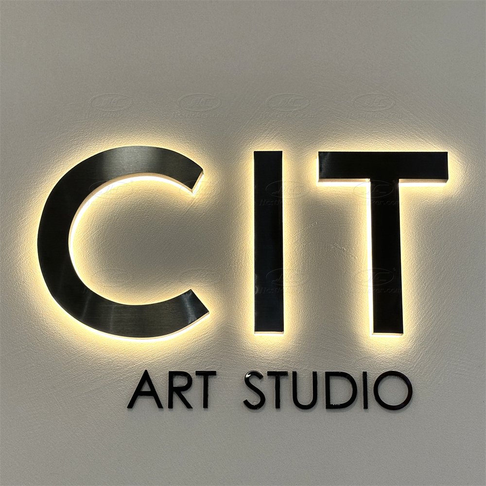 Custom 3D Acrylic LED Letter Sign Indoor & Outdoor Light Backlit Business Logo Board Home Mobile Shop & Bar Advertising Design