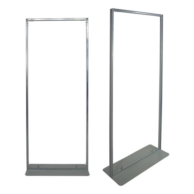 Hot Sales Deluxe Aluminum Roll-Up Display Full Wide Base Outdoor Exhibit Banner Stand KT Board Display Stand Advertising