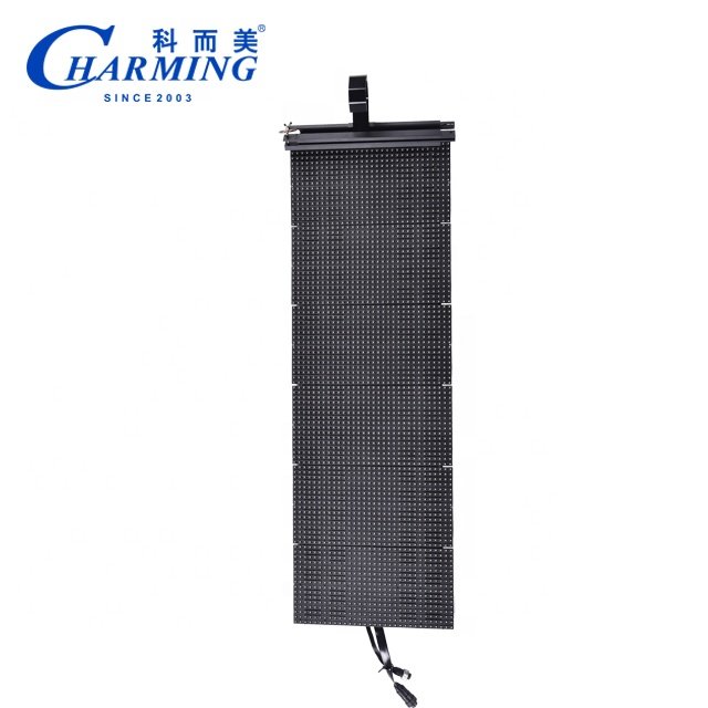 New Design cabinet P1.37 4k exhibition flixable transparent led screen for retail stores P9.375 foldable LED screen