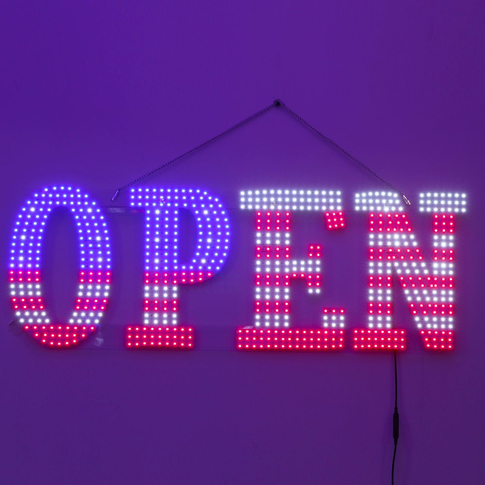 Open Led Neon Sign Lights For Business Shop Custom Led Sign Led Logo Sign