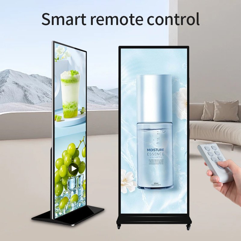 69 79 Inch Full HD Vertical LCD Touch Screen Advertising Display Machine Big Advertising Screen Indoor LCD Display